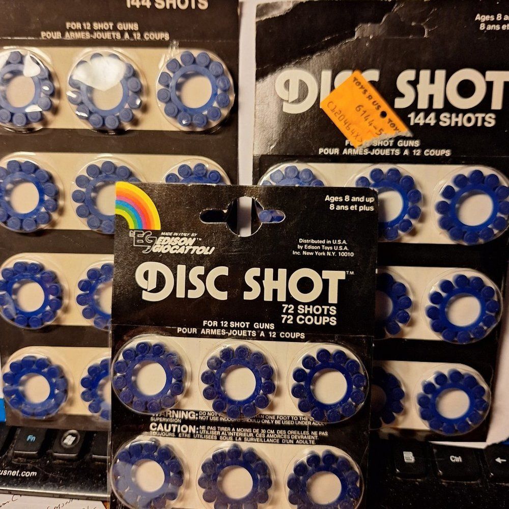 Original Edison for 12 Shot Devices 72 Shot x 27 Disc's Total 324 Shots